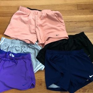 5 pairs - Nike Tempo Running Shorts Women’s Medium ($10 each)